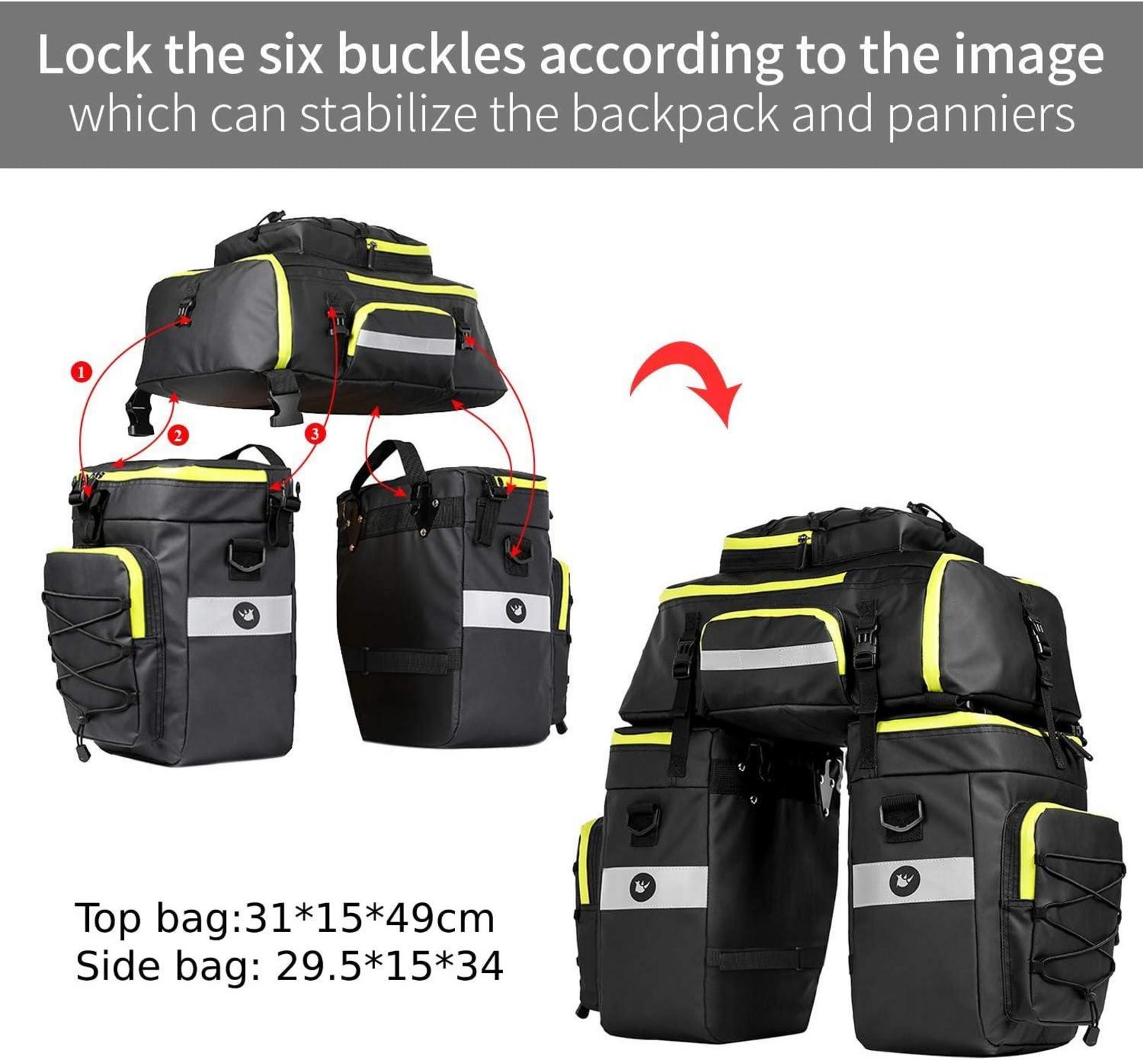 Fahrradtasche 3-in-1 Multifunction wasserdichte Gepäckträgertasche 75L