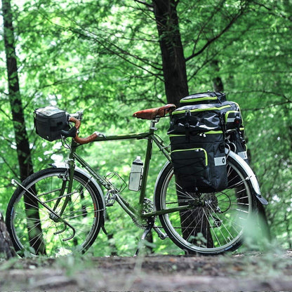 BAIGIO 3-in-1 Fahrradtasche wasserdicht Gepäckträger 75L Radtasche