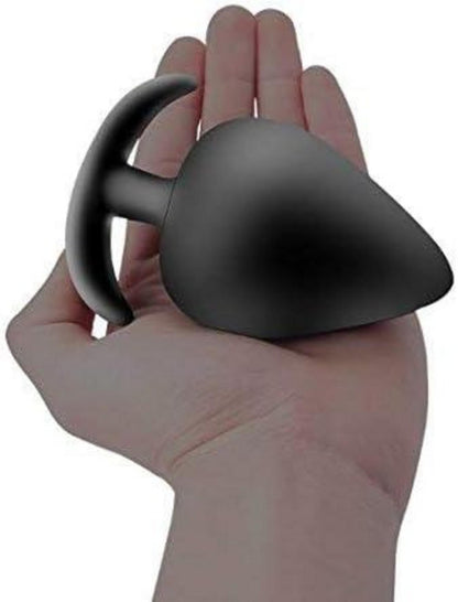 Analplug Schwarz Silikon 5-Größen Stoss Klein bis XXL