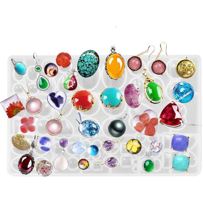 Silikon Gießformen für Harz Schmuck – 2er Set DIY