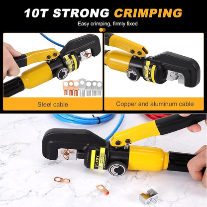 Hydraulische Presszange Crimpzange 10T 4-70 mm² Elektrische