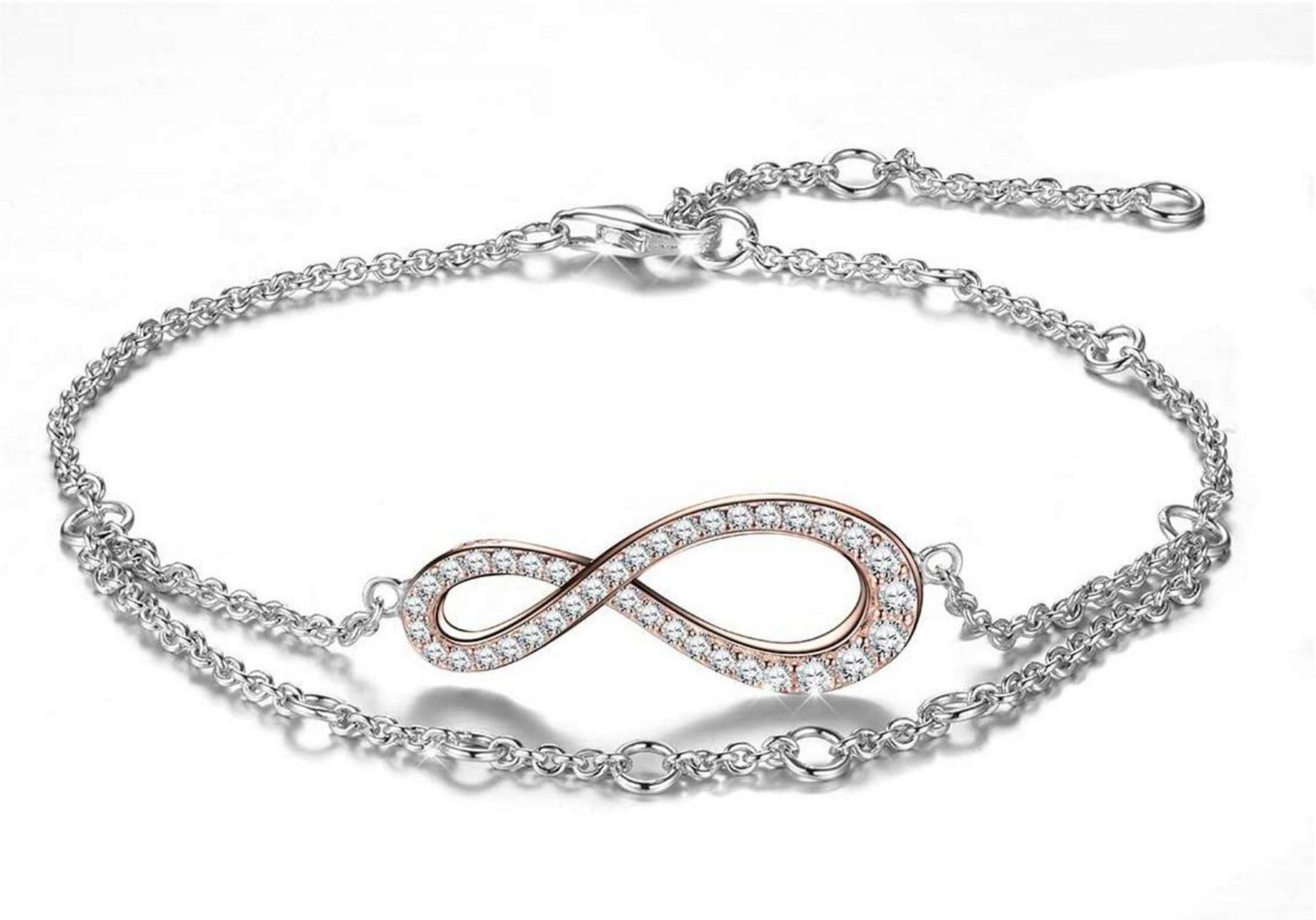 Armband Damen 925 Silber Unendlichkeitszeichen Zirkonia Geschenk