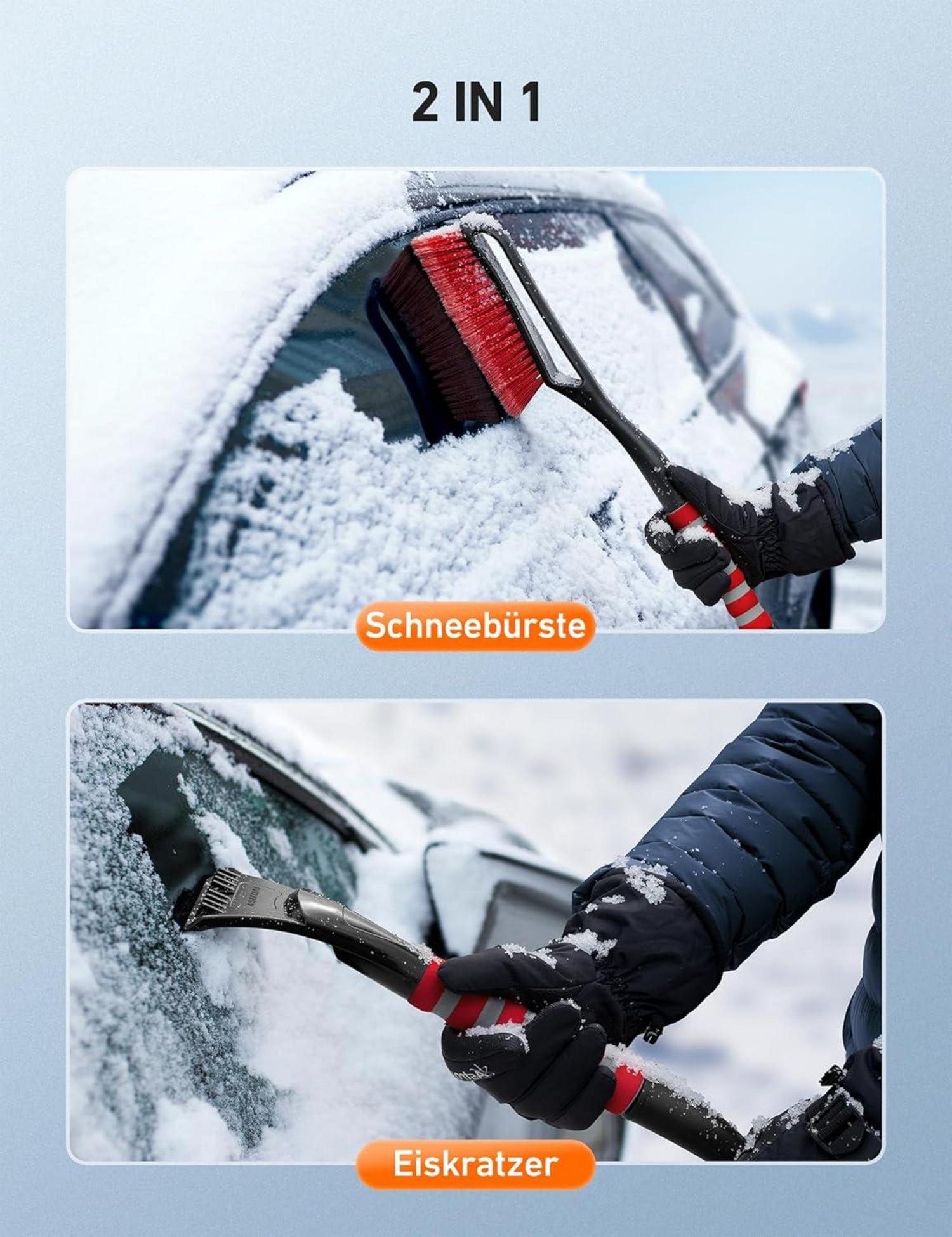 AstroAI Eiskratzer Auto Schneebesen Abnehmbarer 68CM