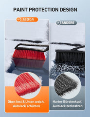 Eiskratzer mit Besen 2 in 1 Schneebesen Auto 68CM Rot