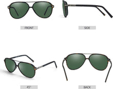 Polarisierte Sonnenbrille Vintage Design UV400 Schutz