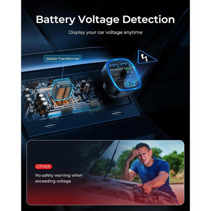 Bluetooth FM Transmitter Auto Adapter Freisprecheinrichtung