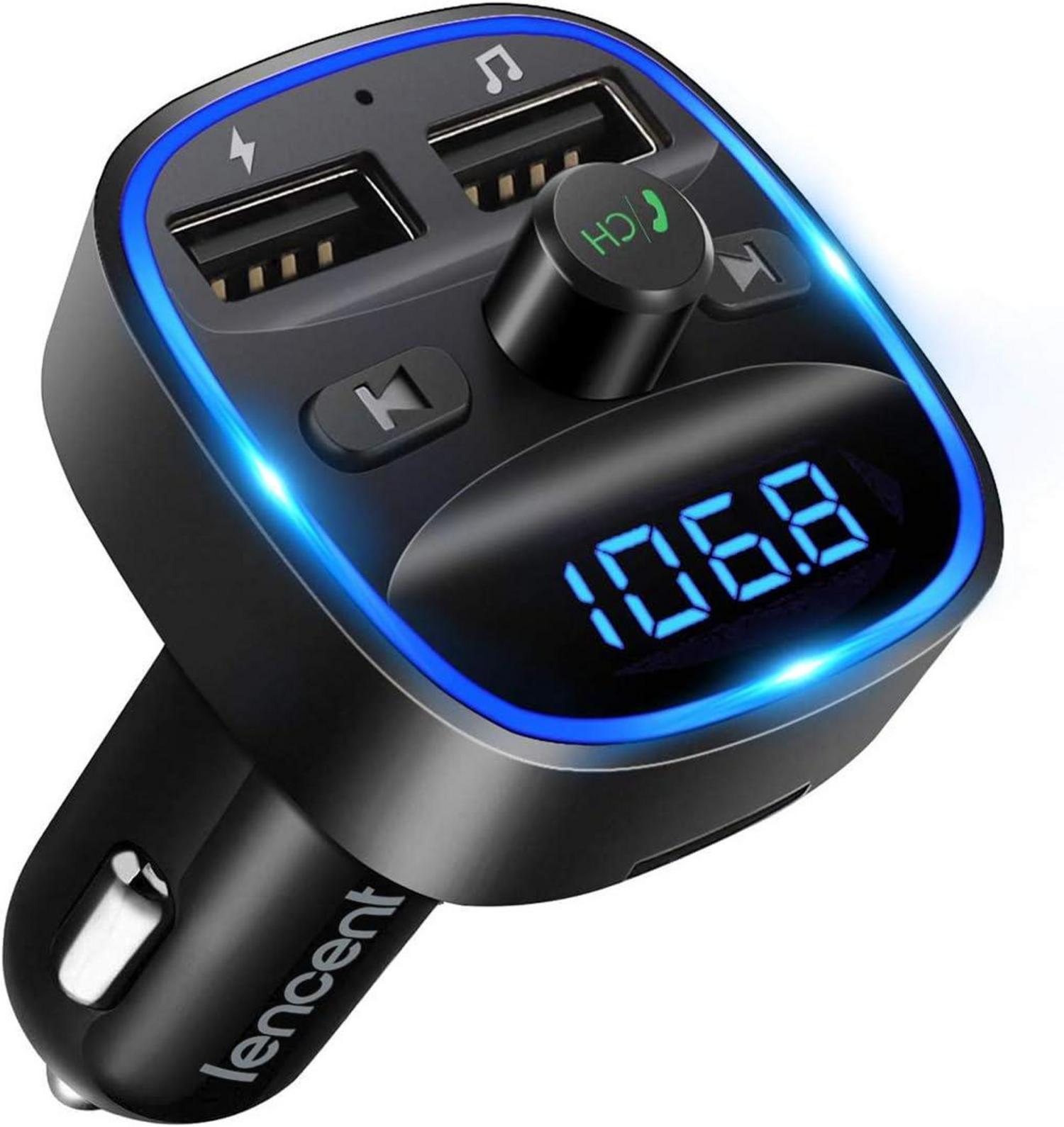 Bluetooth FM Transmitter Auto Freisprecheinrichtung USB Ports SD-Karte