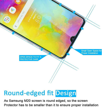 Panzer Schutzglas Samsung Galaxy M20 2er Set 9H Härte Displayfolie