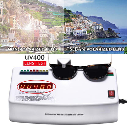 TSEBAN Vintage Polarisierte Sonnenbrille Damen Blau Lichtfilter UV 400 Schutz