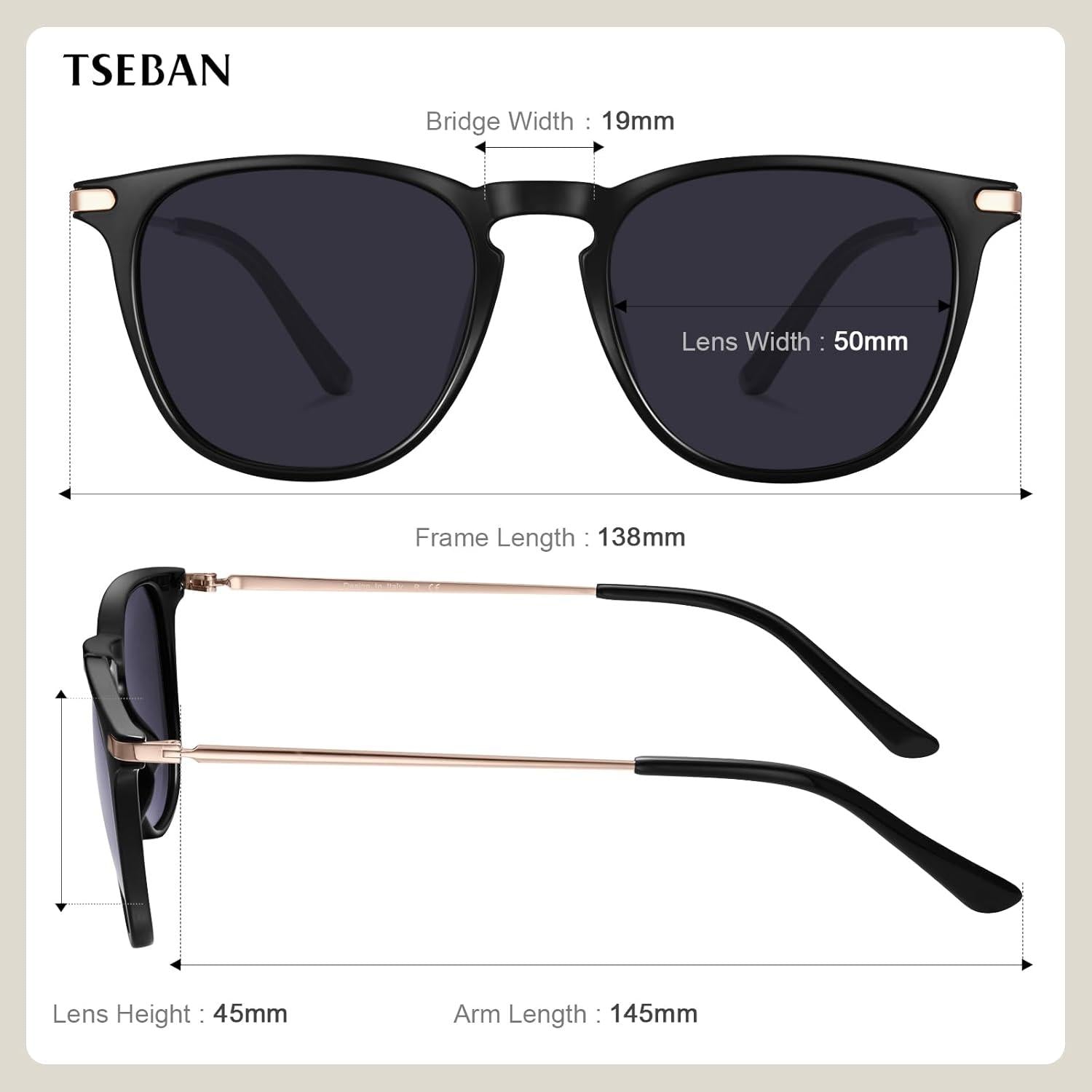 Vintage Polarisierte Damen Sonnenbrille Blaulichtfilter UV 400 Schutz