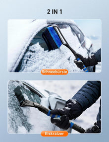 AstroAI 2in1 Auto Reinigungsbürste Eiskratzer Schneebesen