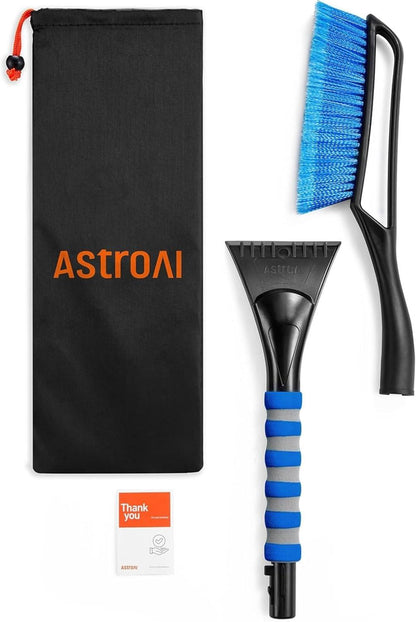 AstroAI 2in1 Auto Reinigungsbürste Eiskratzer Blau 68CM