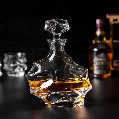 Whisky Karaffe Gläser Set 5-teilig Kristallglas luxuriöses Geschenk