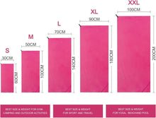 Mikrofaser Handtuch Ultra Leicht schnelltrocknend Fuchsia S