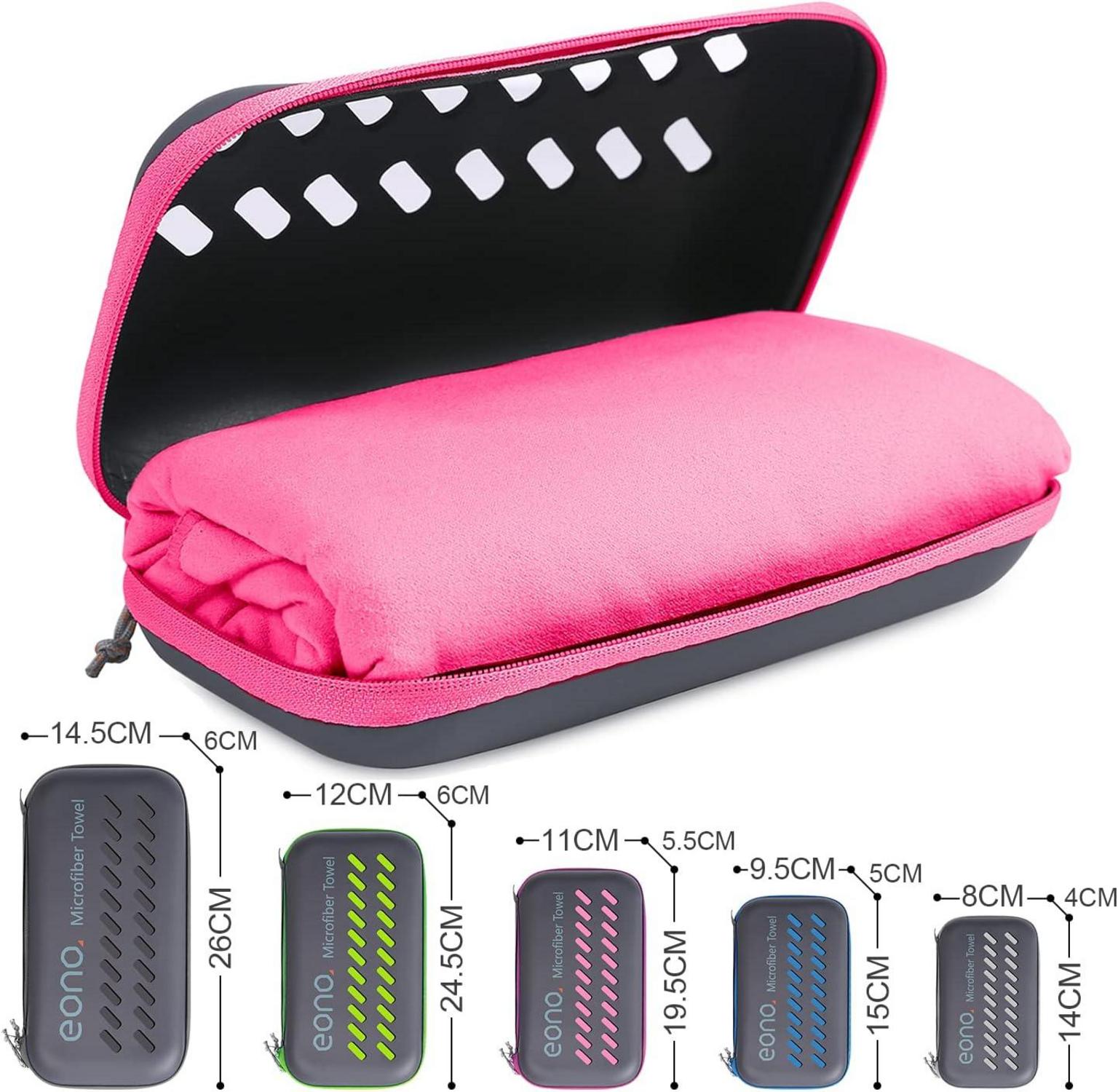 Mikrofaser Handtuch schnelltrocknend Fuchsia S 60x30cm