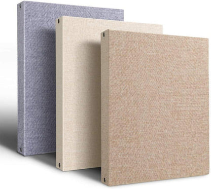 Großes hochwertiges Scrapbook Fotoalbum Leinen Braun 26,5x21CM