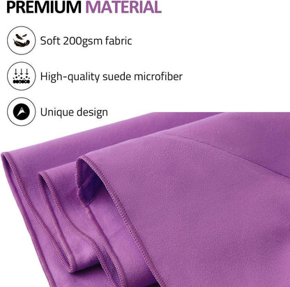 Mikrofaser Handtuch Schnelltrocknend Ultra Leicht Violett XXL