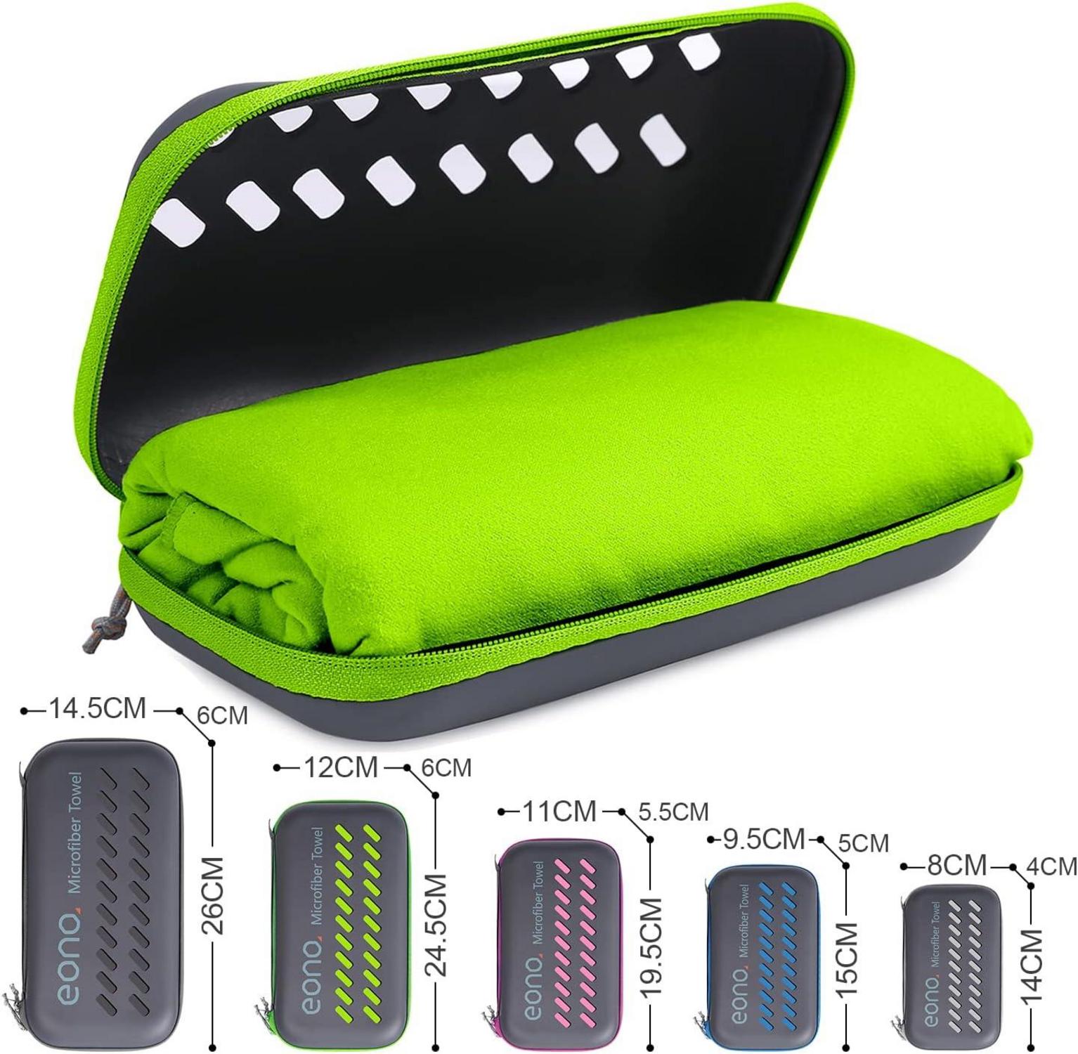 Mikrofaser Handtuch Ultra Leicht Schnelltrocknend Grün XXL 200cm x 100cm
