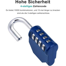 ZHEGE Zahlenschloss 4 Stellig Vorhängeschloss Spind