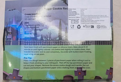 Halloween Ausstechformen Set 7-teilig Geist Katze Schädel Fledermaus Sarg Kürbis