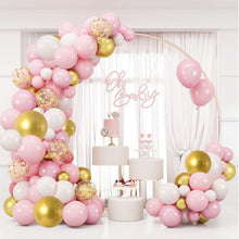 Luftballon Girlande Rosa Gold Babyparty Deko 128 stück