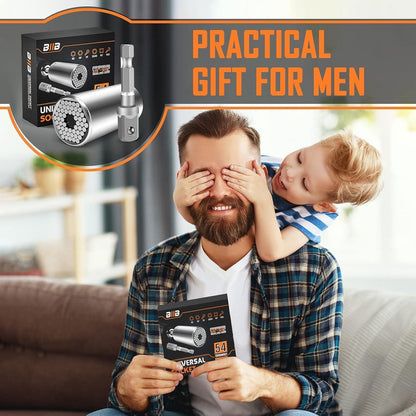 Universal Steckschlüssel Set für Männer | Geschenk für Papa