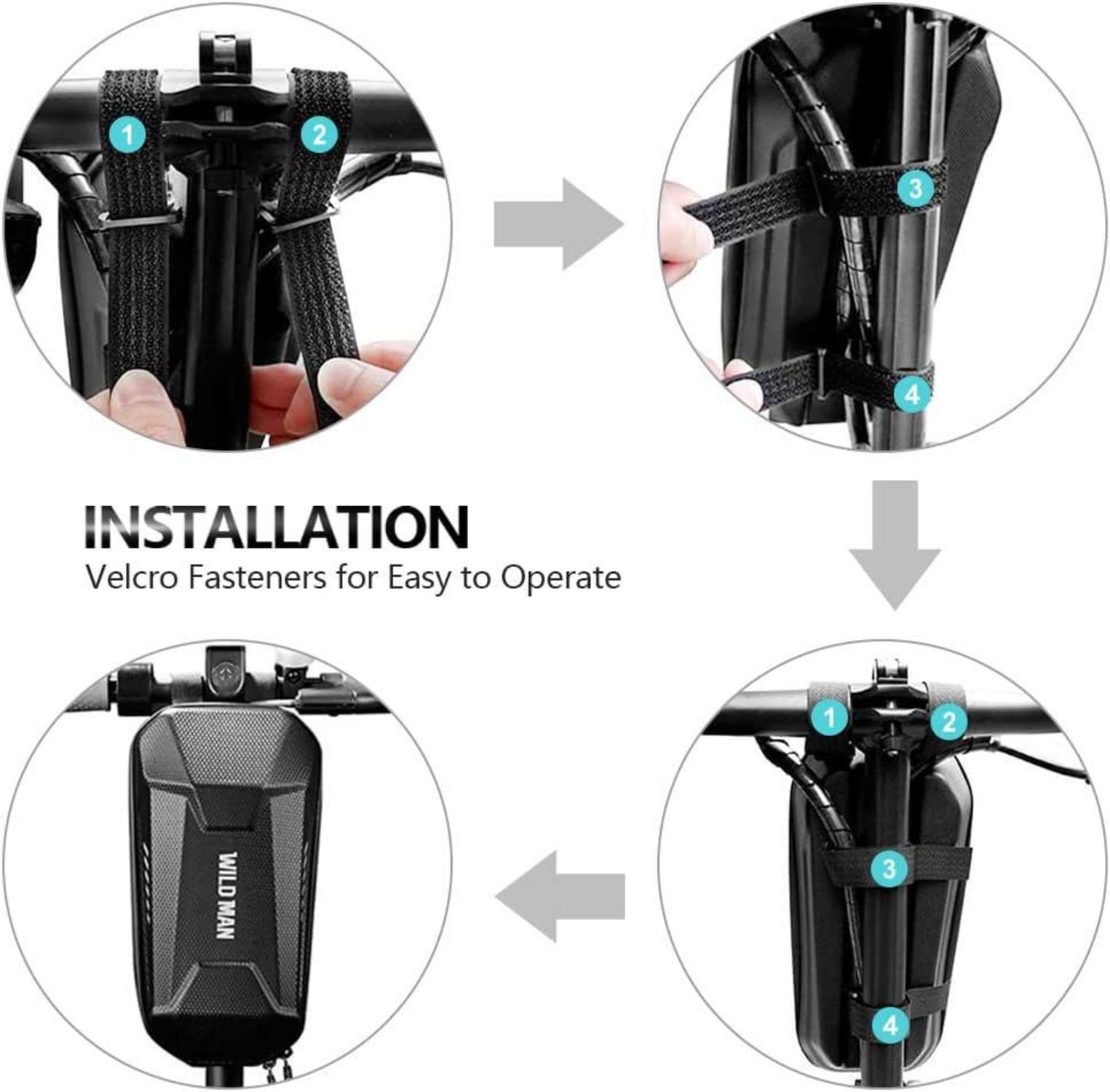 Jeebel Elektroroller Lenkertasche Wasserdicht 2L Kapazität Xiaomi Mijia M365