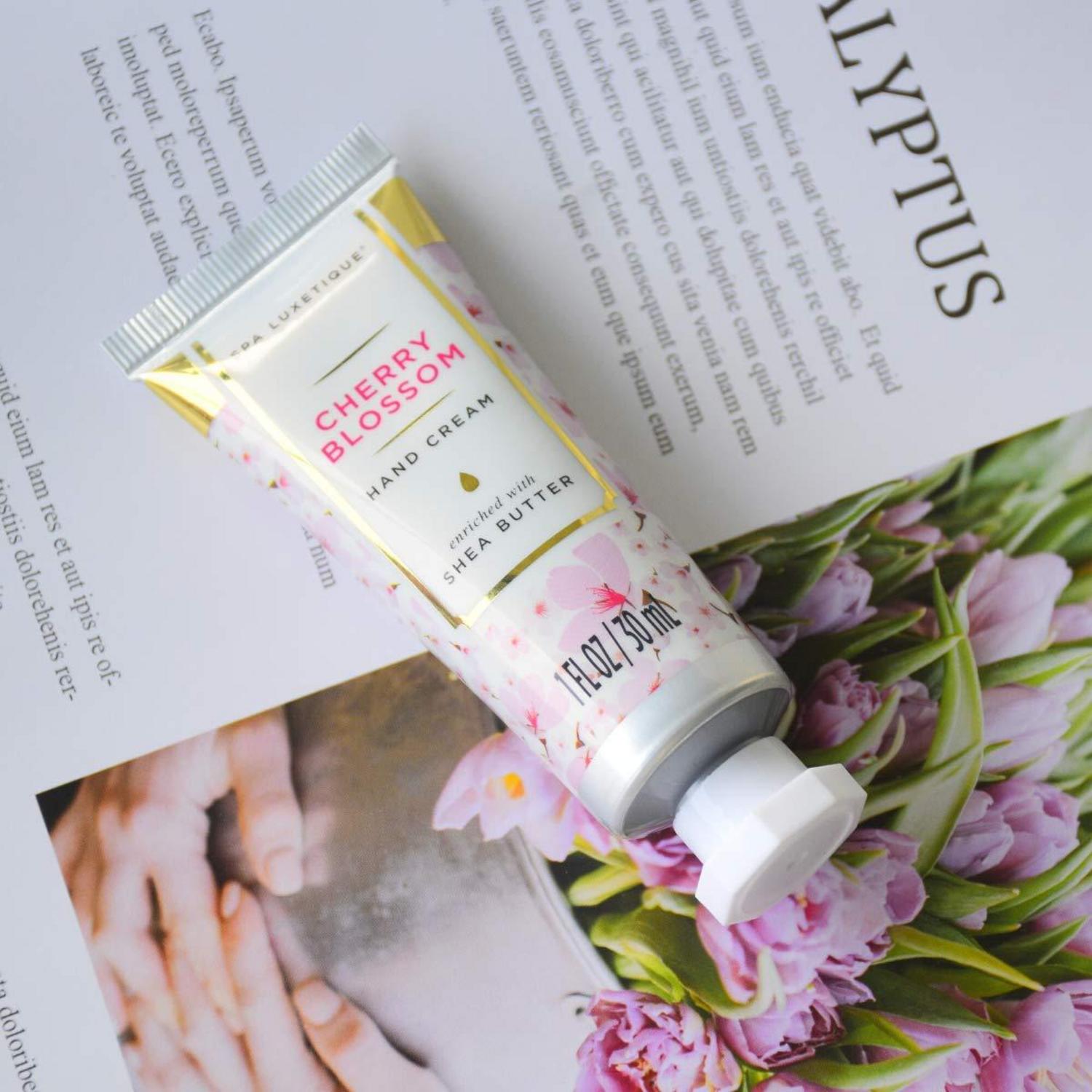 Luxetique Handcreme Set 6 tlg. Shea Butter Feuchtigkeit Vitamin E - Blaue