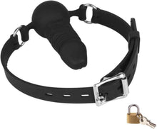 Silikon Ball Gag mit Schloss Einstellbar für Frauen SM Bondage