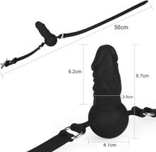 Silikon Mundknebel mit Schloss und Ball Gag für Frauen SM