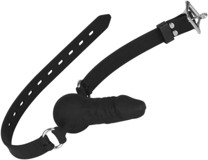 Silikon Mundknebel mit Schloss Einstellbarer Ball Gag für Frauen