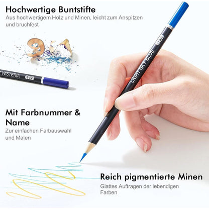 Shuttle Art Buntstifte Set, 80 professionelle