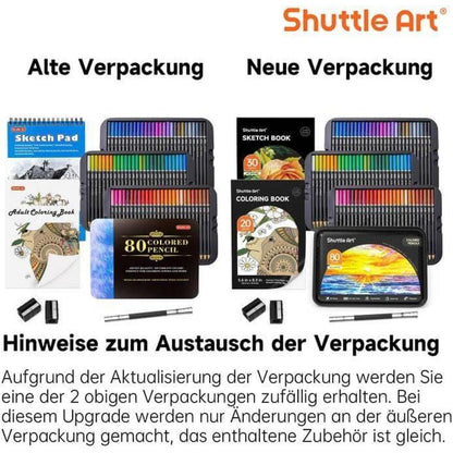 Shuttle Art Buntstifte Set, 80 professionelle