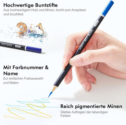 Shuttle Art Buntstifte Set, 80 professionelle