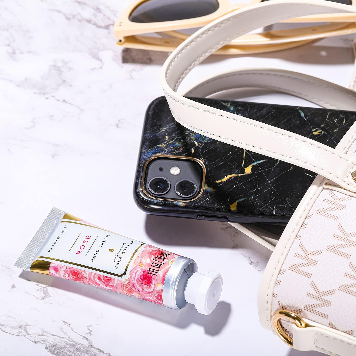 Spa Luxetique Mini Handcreme Set 6er Pack Feuchtigkeitsspendendes Geschenkset mit Aloe Vera und Vitamin E