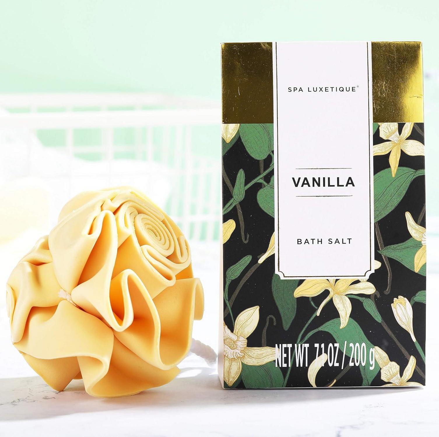 SPA Luxetique Bade Geschenkset 10tlg. Vanille Duft Handtasche - Handcreme