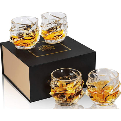 Kristall Whisky Gläser Set 4-teilig Spülmaschinentauglich