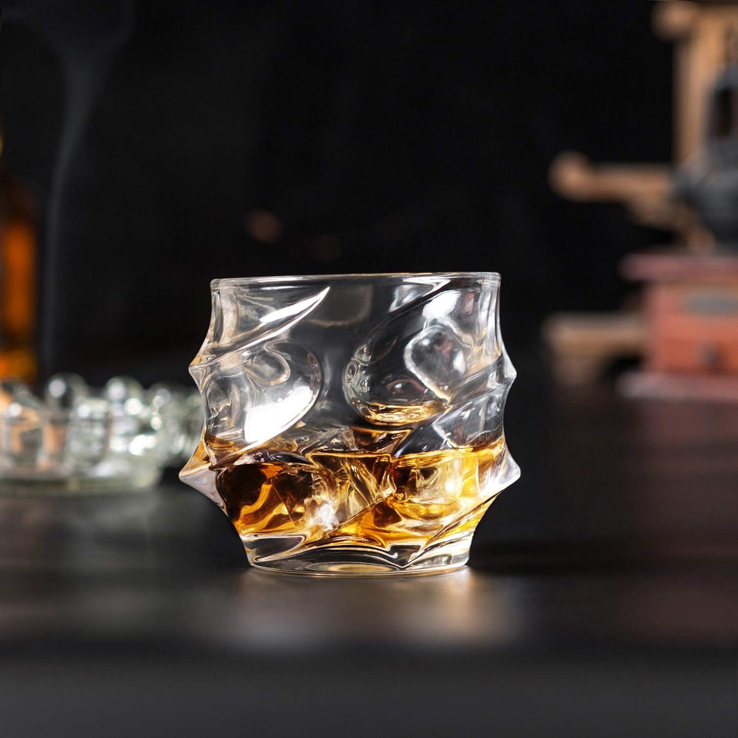 Whiskygläser Set 4-teilig Hochwertiges Kristallglas 320ml Luxusgeschenk
