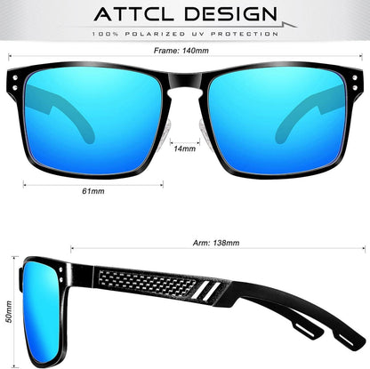 ATTCL Polarisierte Al-Mg Herren Sonnenbrille Ultra Leicht