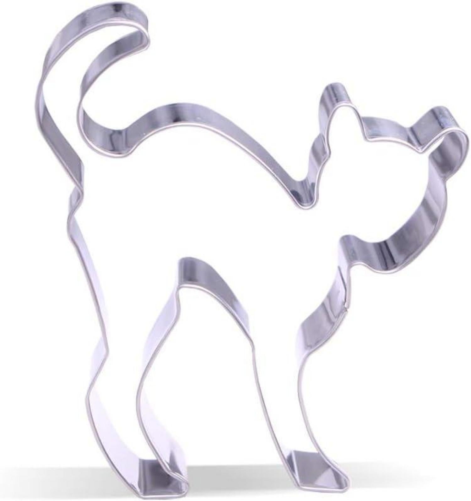 Katze Ausstechform Edelstahl Halloween Motiv