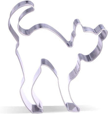 Katze Ausstechform Edelstahl Halloween Motiv