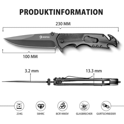 Taschenmesser Klappmesser Rettungsmesser mit Glasbrecher
