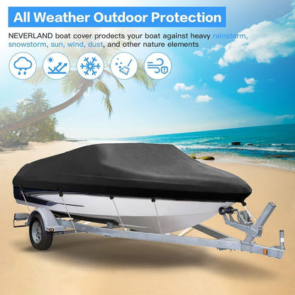 Wasserdichte Bootsplane 14-16ft – Schutzcover für V-Rumpfboote