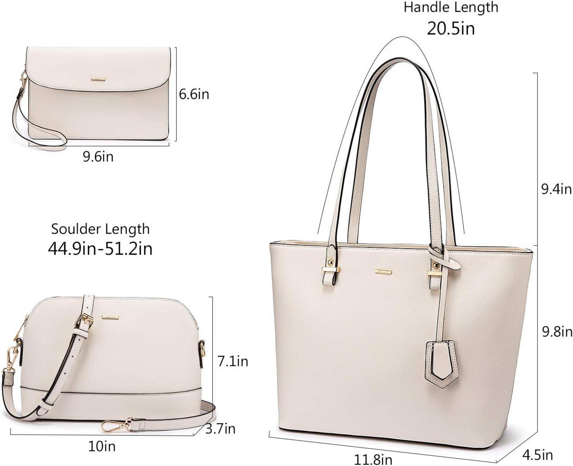 Damentasche LOVEVOOK 3er Set Schultertasche Shopper Henkeltasche
