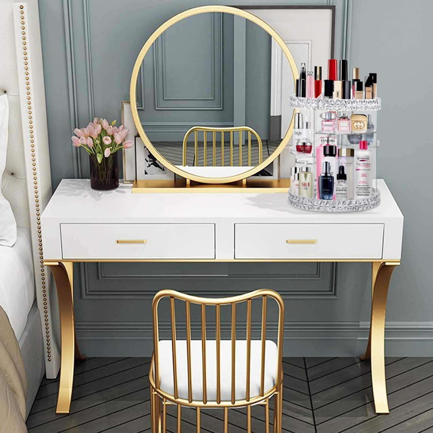 Acryl Make-up Organizer 360 rotierenden Vanity Parfüm Halter Clear