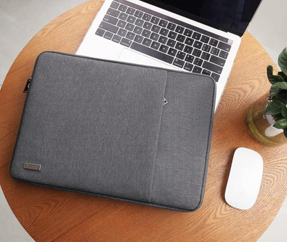 TECOOL Laptoptasche 15,6 Zoll wasserdicht Notebook Hülle Dunkelgrau