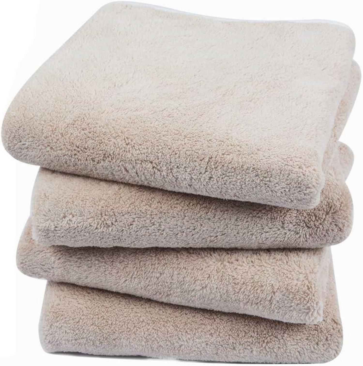 4er Pack Mikrofaser Handtuch Haar & Körper, Saugstark