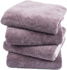 Microfaser Handtuch 4er Pack Violett 40x76cm SchnelltRocken
