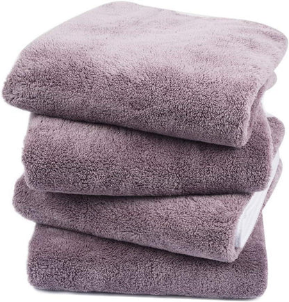 Microfaser Handtuch 4er Pack Violett 40x76cm SchnelltRocken