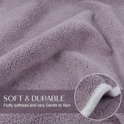 Microfaser Handtuch 4er Pack Violett 40x76cm SchnelltRocken